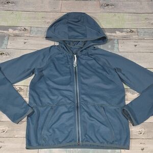 Athleta Girl Dusty Blue Light Jacket Sz Medium 8-10